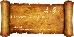Lichner Gizella névjegykártya